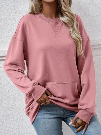 Sweatshirt mit Rundhalsausschnitt und langen Ärmeln