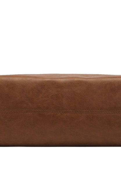 Große Umhängetasche aus PU-Leder