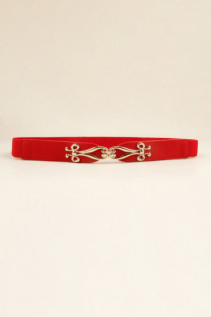 Alloy Buckle Elastic Belt